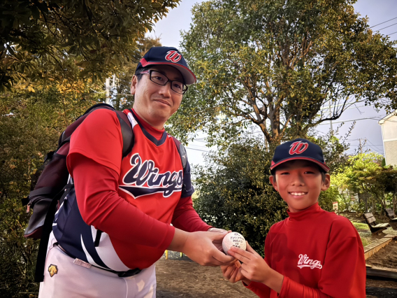 初ホームラン！